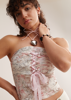 Schwarz-Rosa Katzenarmband