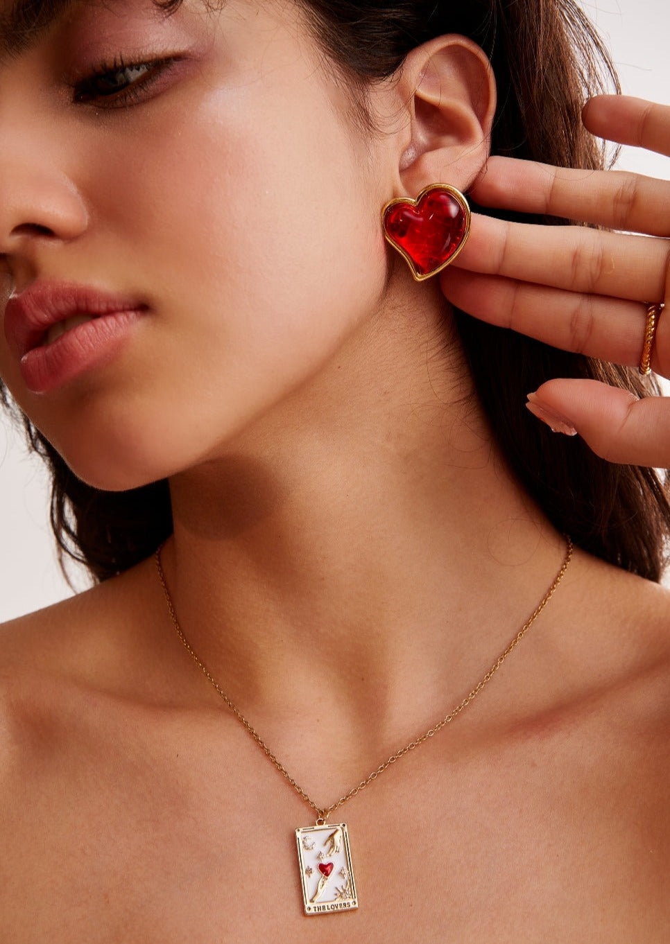 Mon Coeur T'adore Heart Earrings