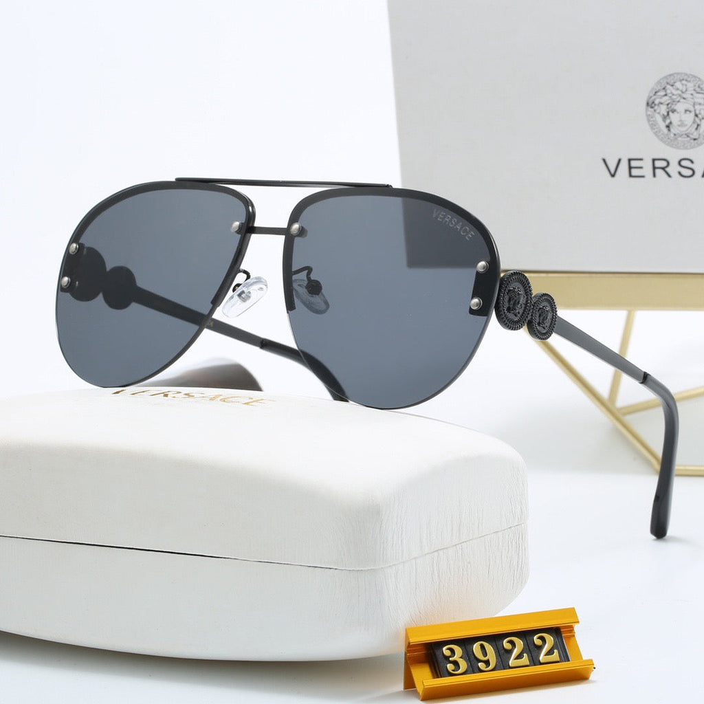 Luxuriöse Medusa-Sonnenbrille aus Metall