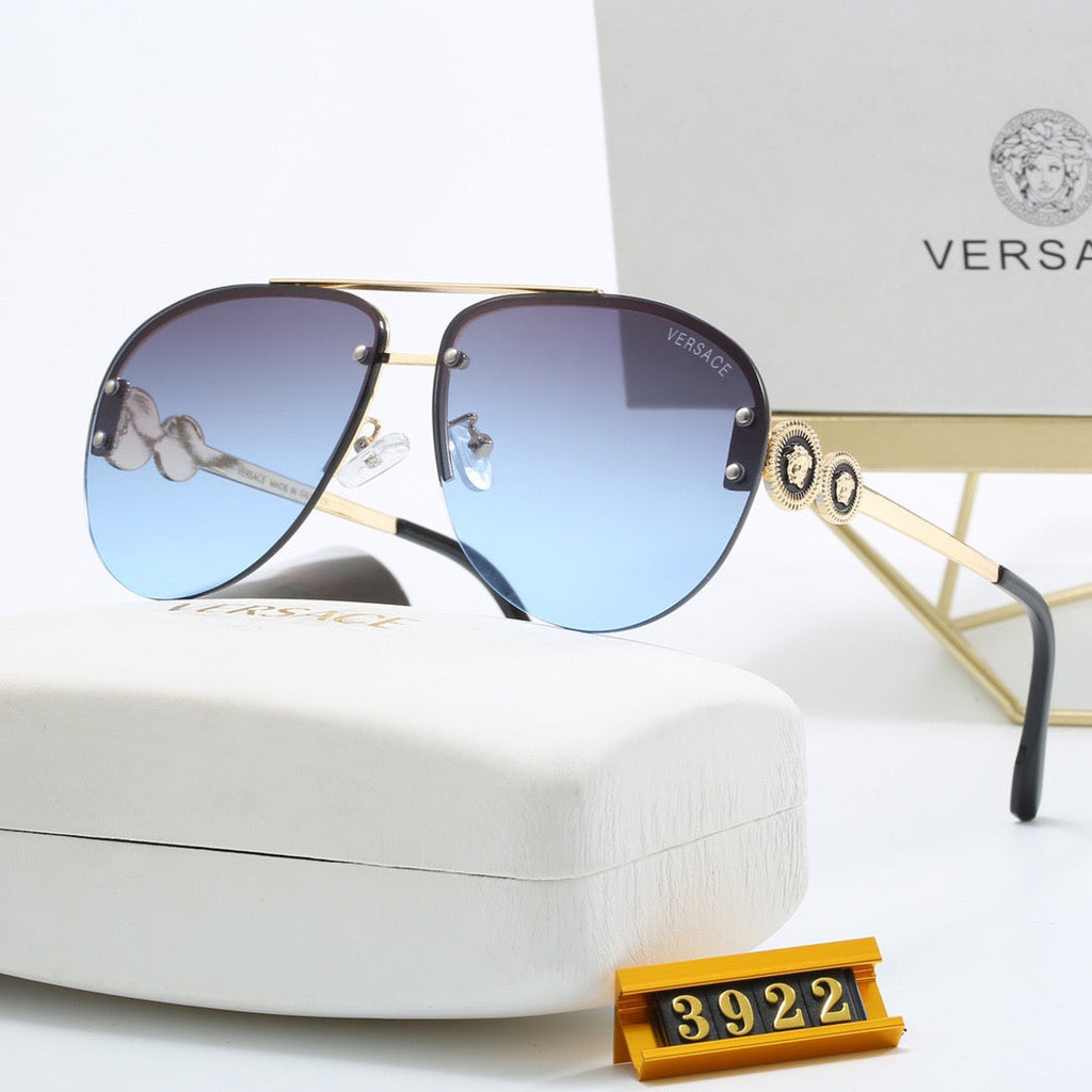Luxuriöse Medusa-Sonnenbrille aus Metall