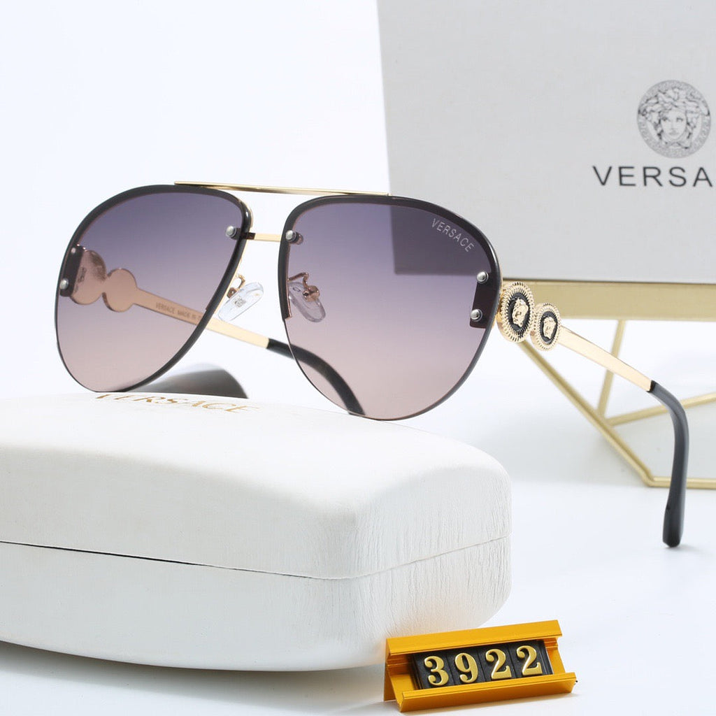 Luxuriöse Medusa-Sonnenbrille aus Metall