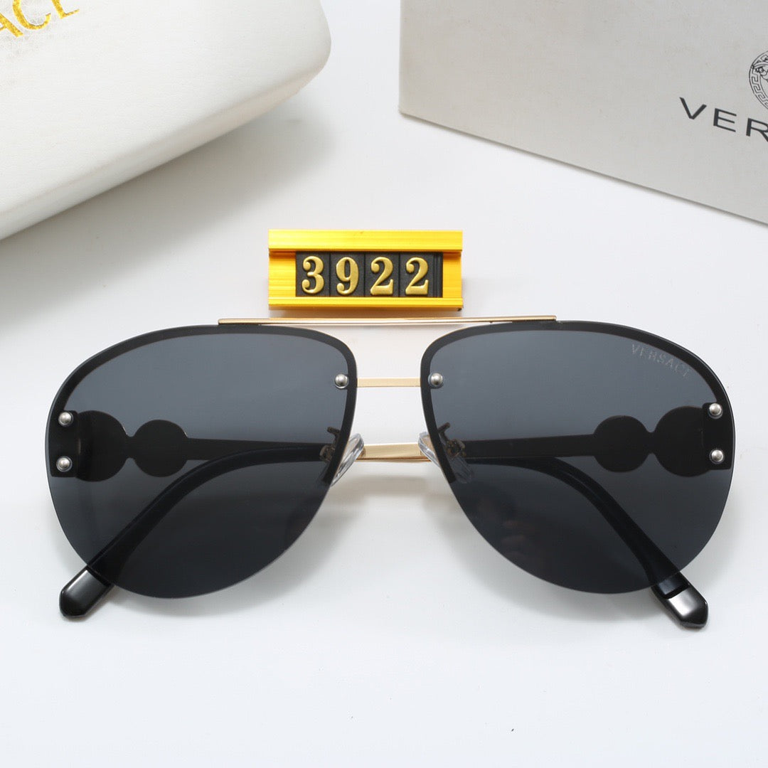 Luxuriöse Medusa-Sonnenbrille aus Metall