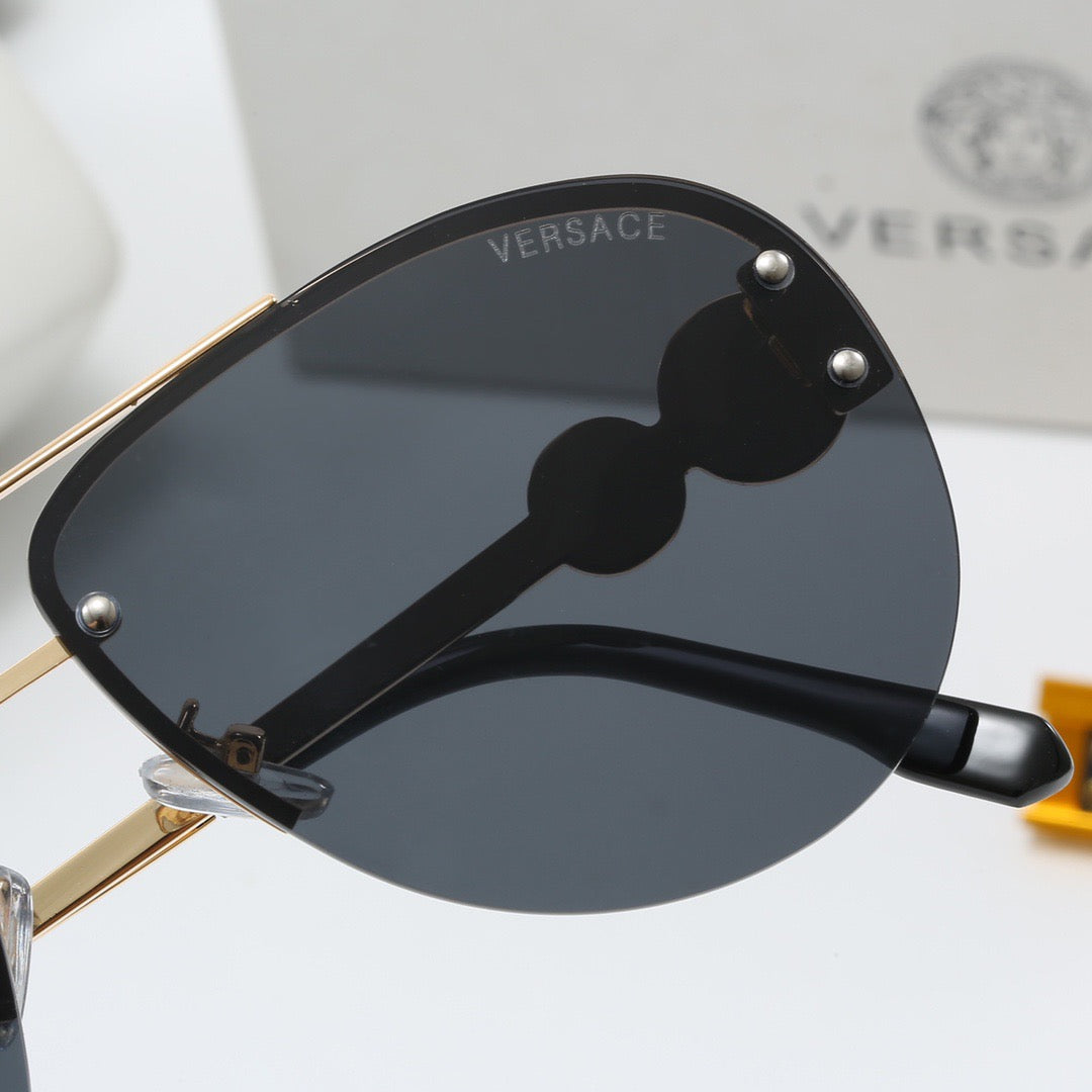 Luxuriöse Medusa-Sonnenbrille aus Metall