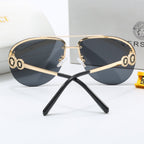 Luxuriöse Medusa-Sonnenbrille aus Metall