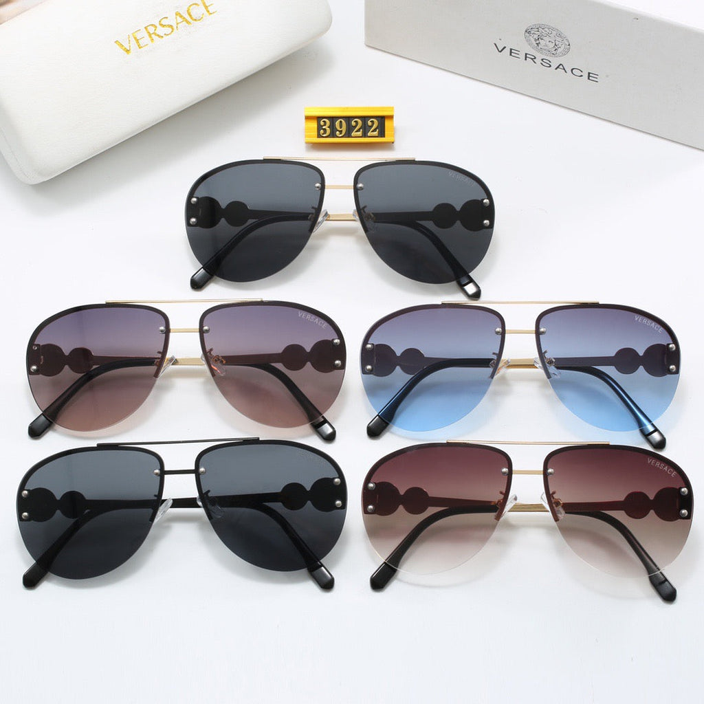 Luxuriöse Medusa-Sonnenbrille aus Metall