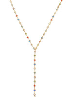 Michelle Bunte Herzen Liebe Golden XL Lange Lariat Halskette