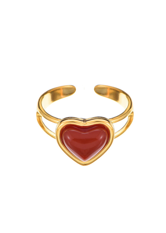 Emily Karneol Sommer Goldener Ring