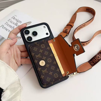 Card Holder Leather Phone Case For iPhone