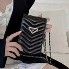 Schwarze Handytasche mit Bling-Design