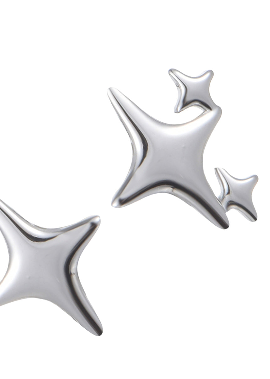 Lumi Stars Silberohrringe