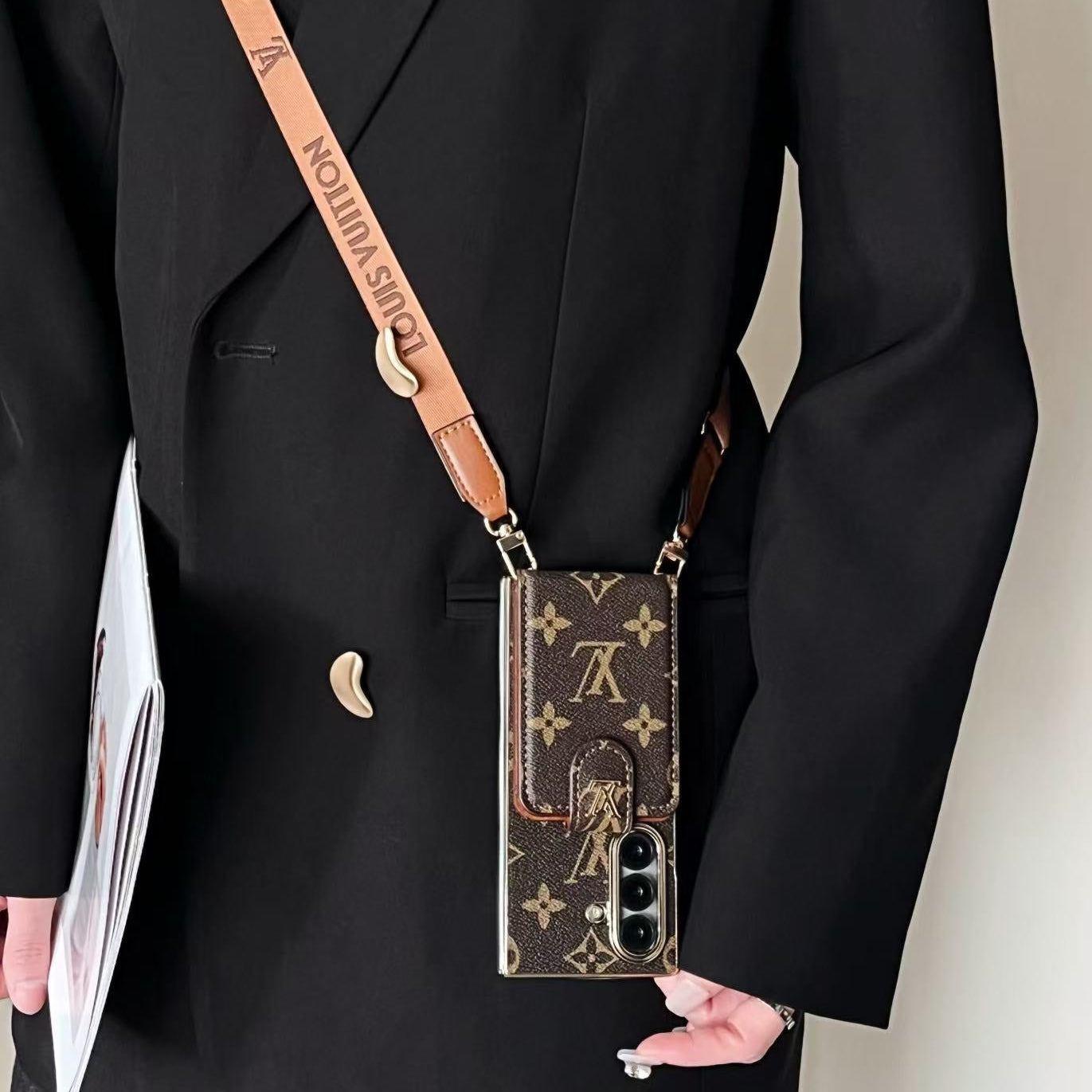 Classic Wallet Strap Galaxy Z Case For Samsung