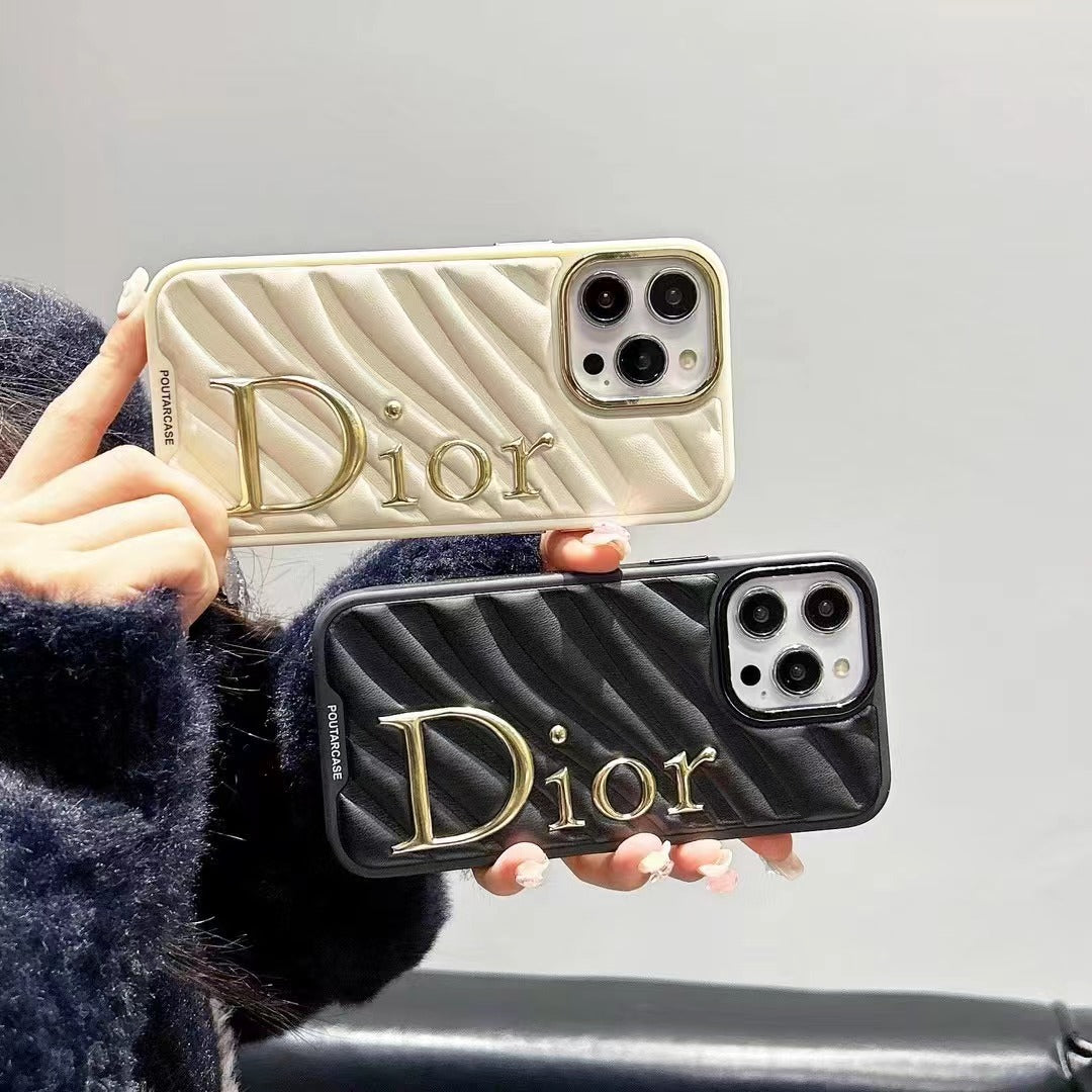 Gold Printed Phone Case For iPhone