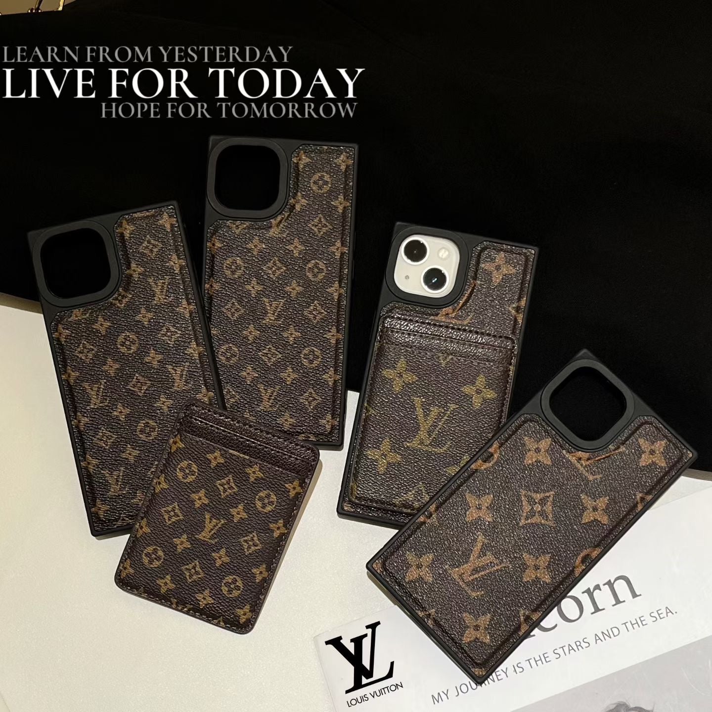 Brown Card MagSafe Phone Case For iPhone