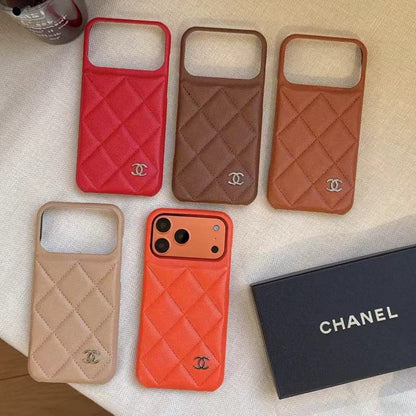 Stylish Leather Design Phone Case For iPhone