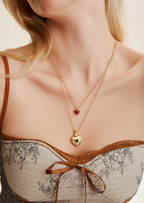 Emily Carnelian Heart Necklace