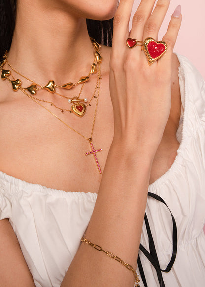 Isabelle Bold Love Goldenes Kettenarmband