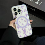 Purple Flower MagSafe Phone Case For iPhone