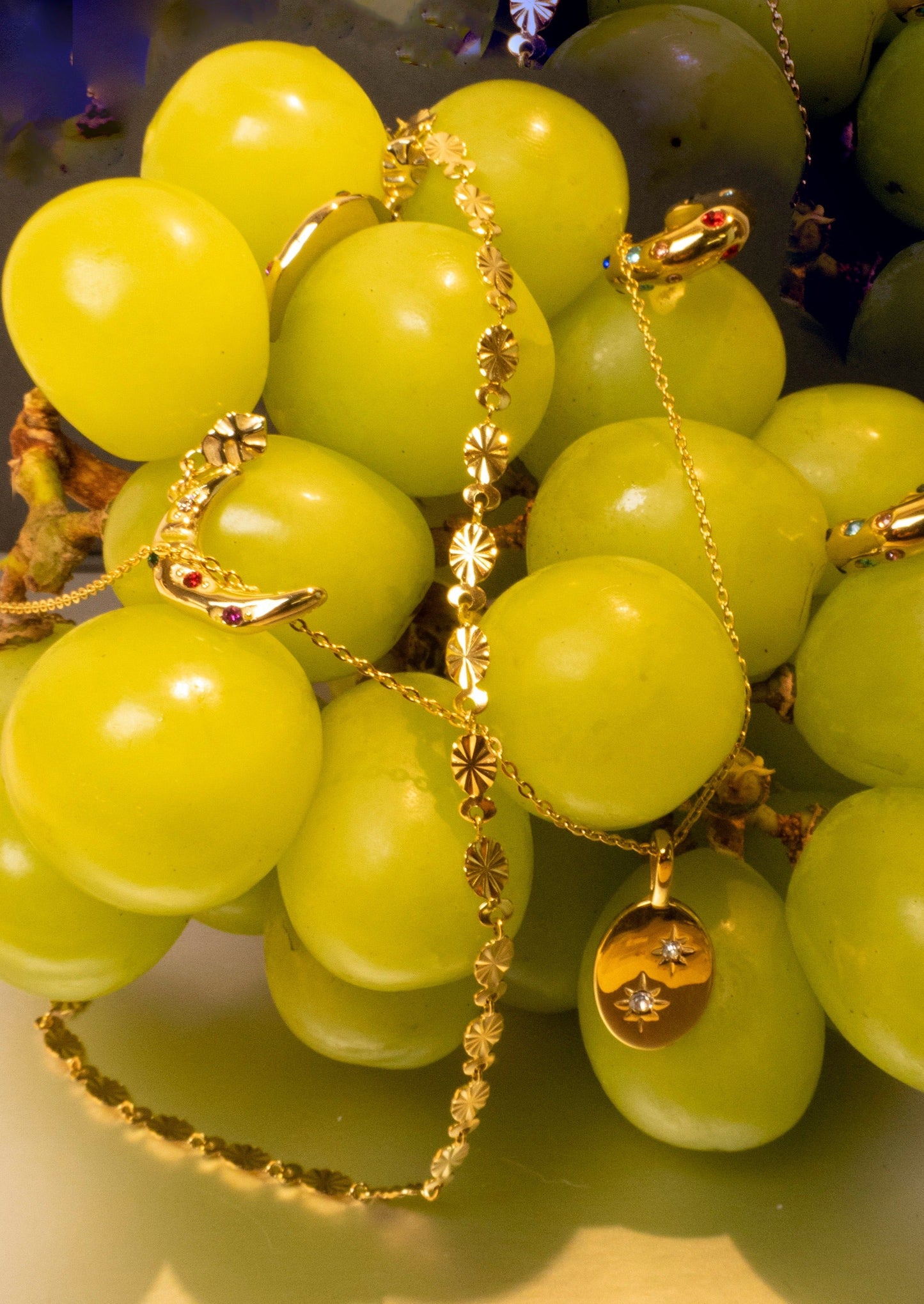Collana con catena dorata Ruby