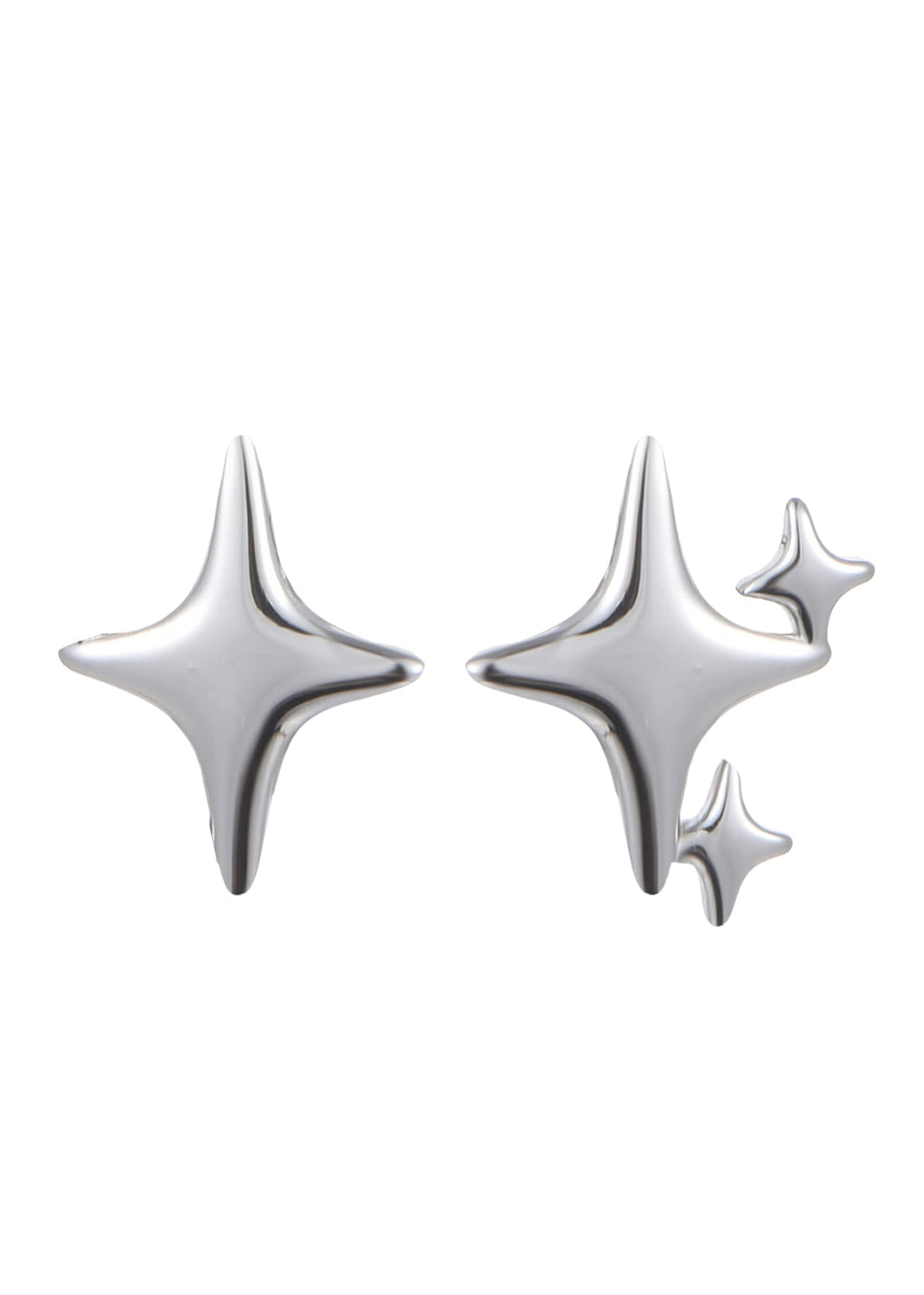Lumi Stars Silberohrringe