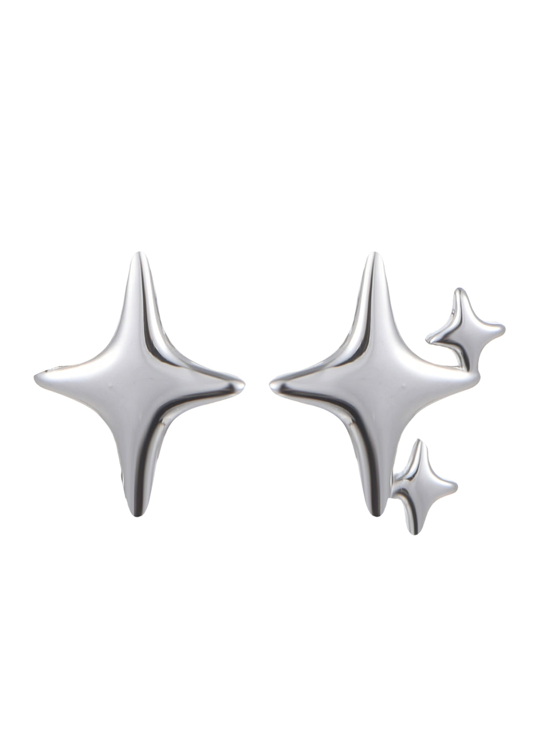Lumi Stars Silberohrringe