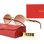Vintage-Sonnenbrille mit rundem Rahmen aus Metall