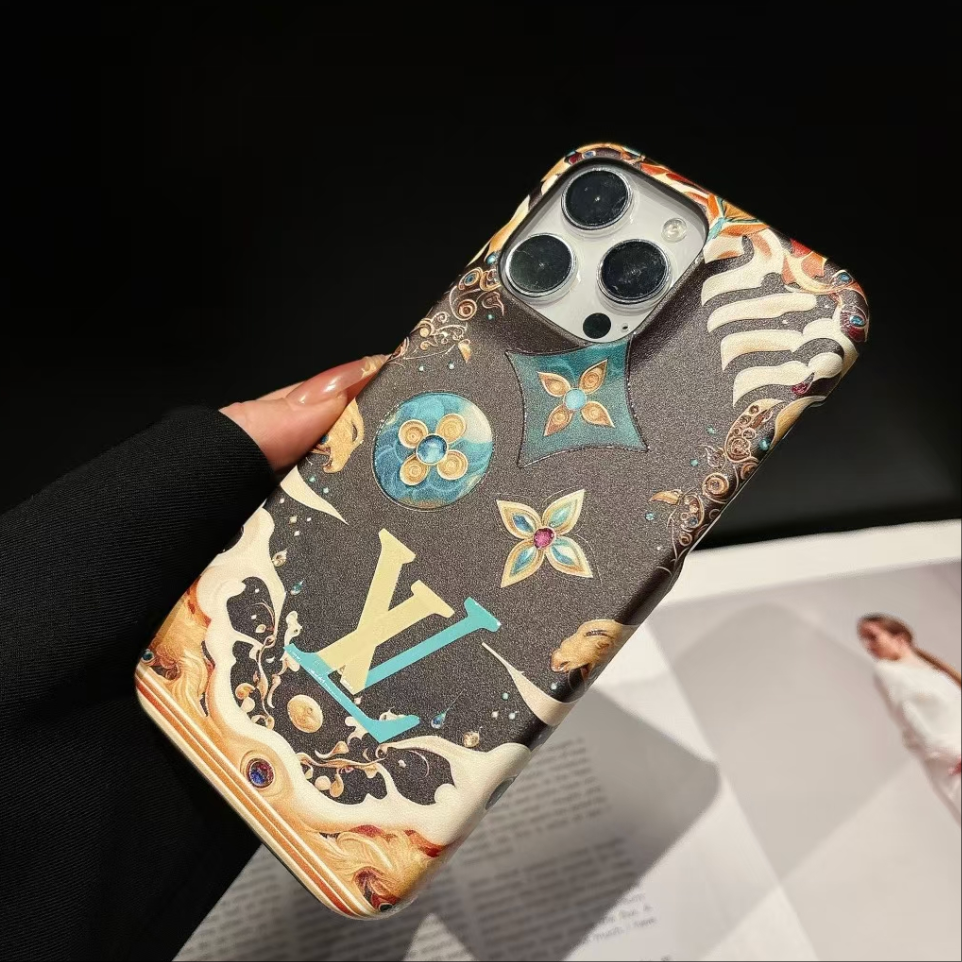 Brown Patten Design Phone Case For Samsung