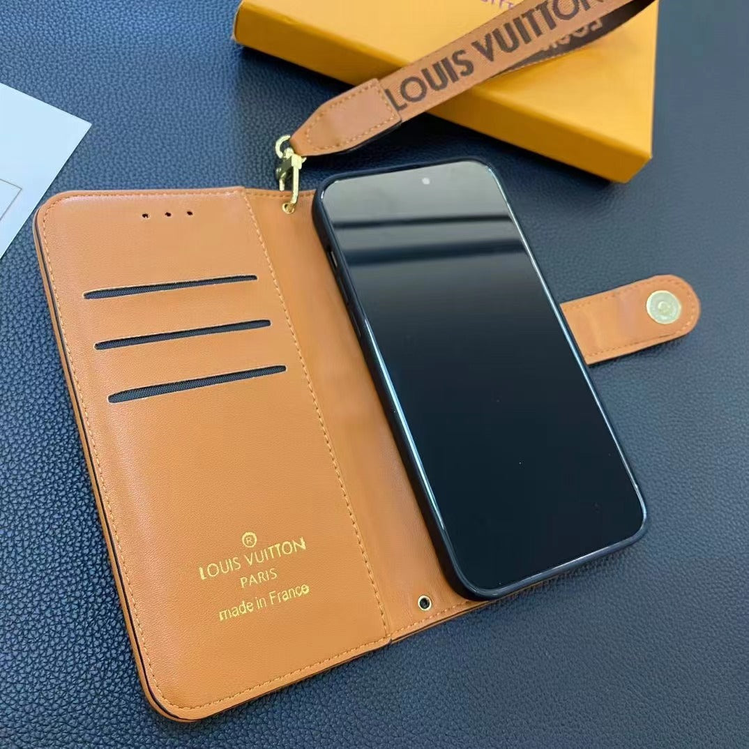 Trendy Card Leather Phone Case For iPhone (4 Colors)