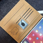 Schwarze iPad-Hülle mit frischem Design
