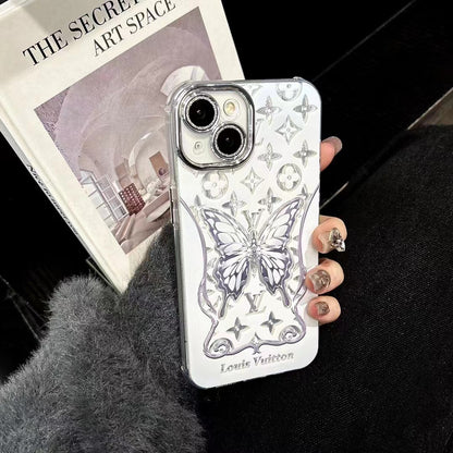 White Butterfly Phone Case For iPhone