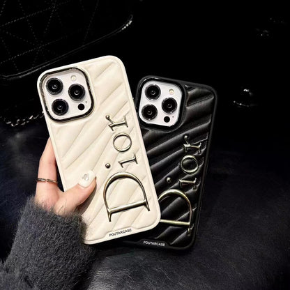 Gold Printed Phone Case For iPhone