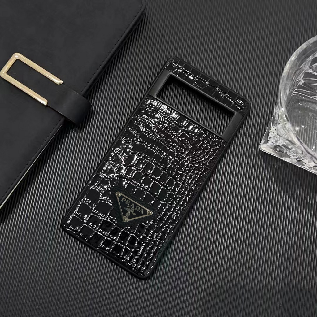 Trendy Schwarze Pixel-Telefonhülle für Google 