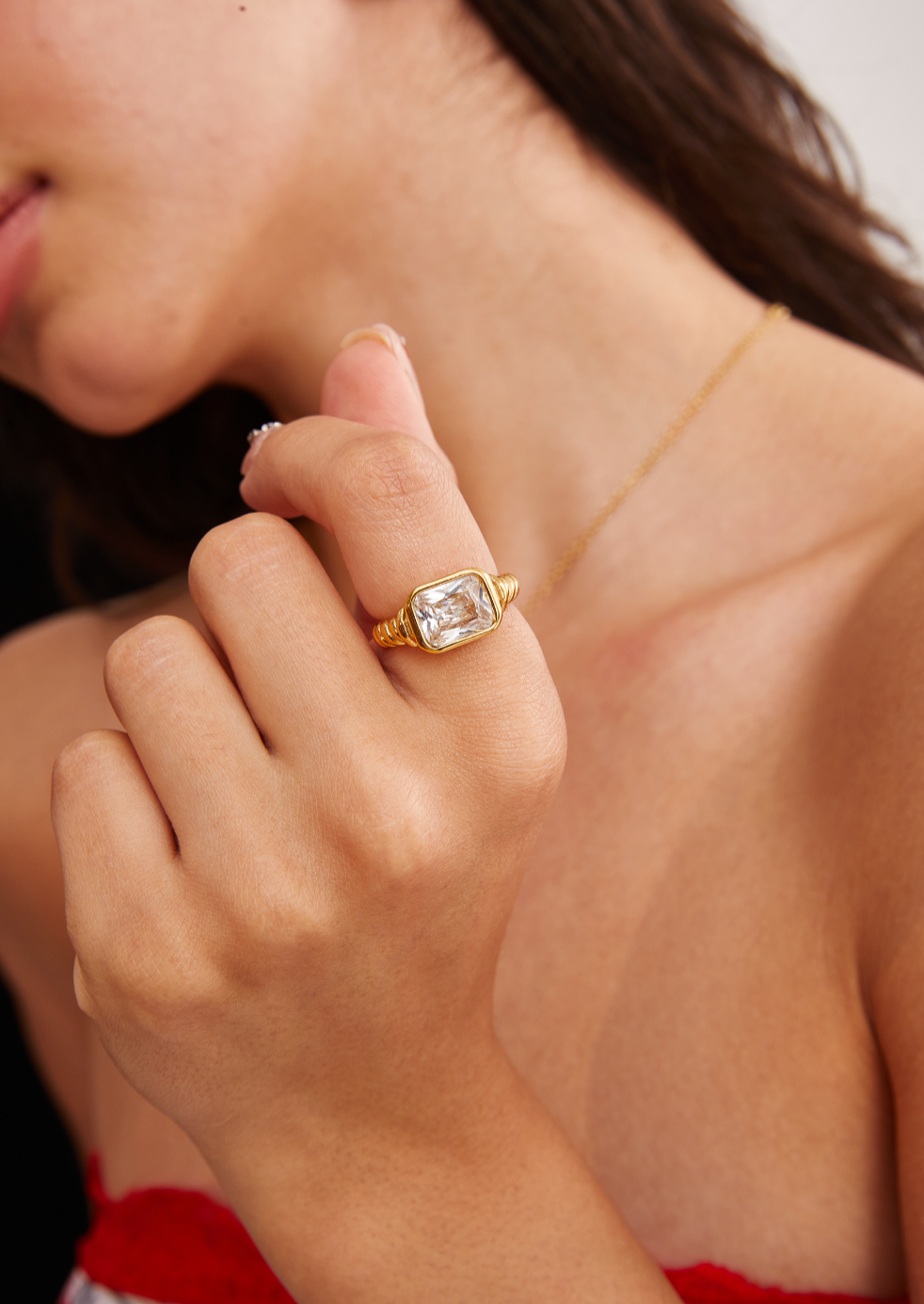Goldring mit Karema-Diamanten