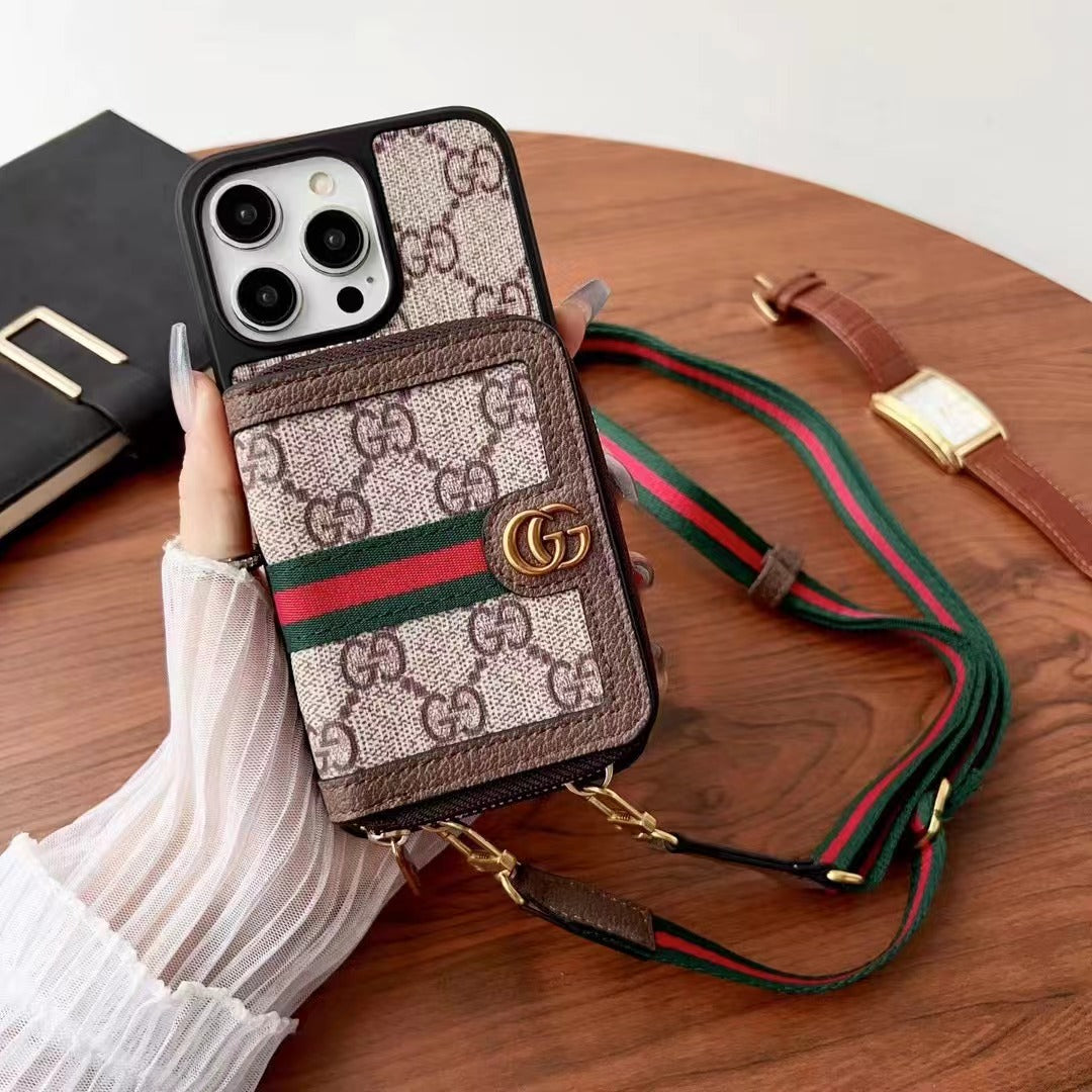 Fashion Chain Wallet Phone Case For iPhone