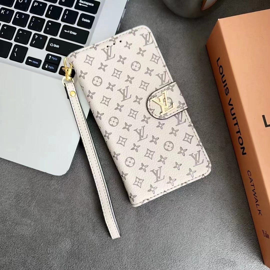 Wallet Printed Phone Case For iPhone