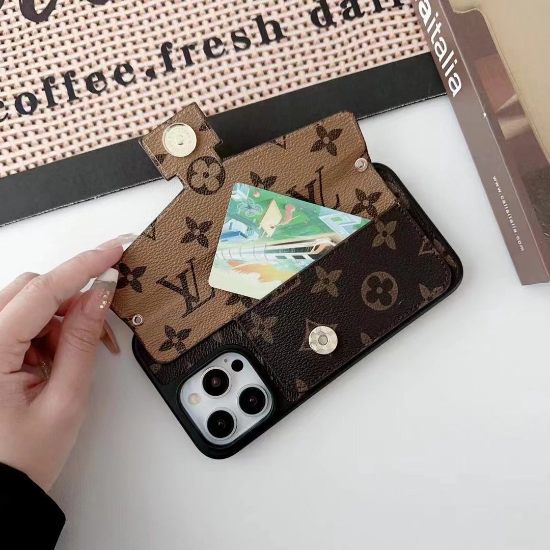 Card Leather Phone Case For iPhone