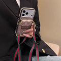 Wallet Strap Design Phone Case For iPhone