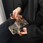 Klassische Handyhülle mit Riemen und Brieftasche für das iPhone