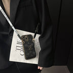 Klassische Handyhülle mit Riemen und Brieftasche für das iPhone