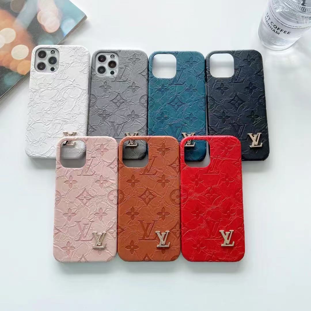 Custodia per telefono con texture alla moda per iPhone