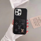 Schwarze Kartenhülle für iPhone