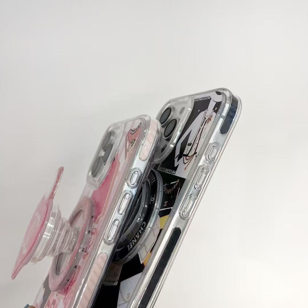 Custodia con supporto magnetico alla moda per iPhone