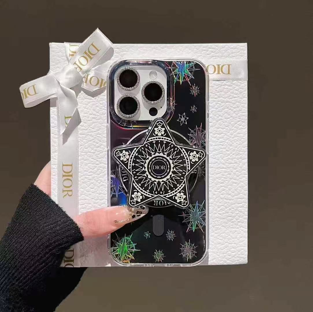 Custodia per telefono con supporto magnetico anti-scolorimento per iPhone