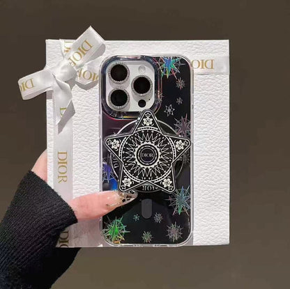 Custodia per telefono con supporto magnetico anti-scolorimento per iPhone
