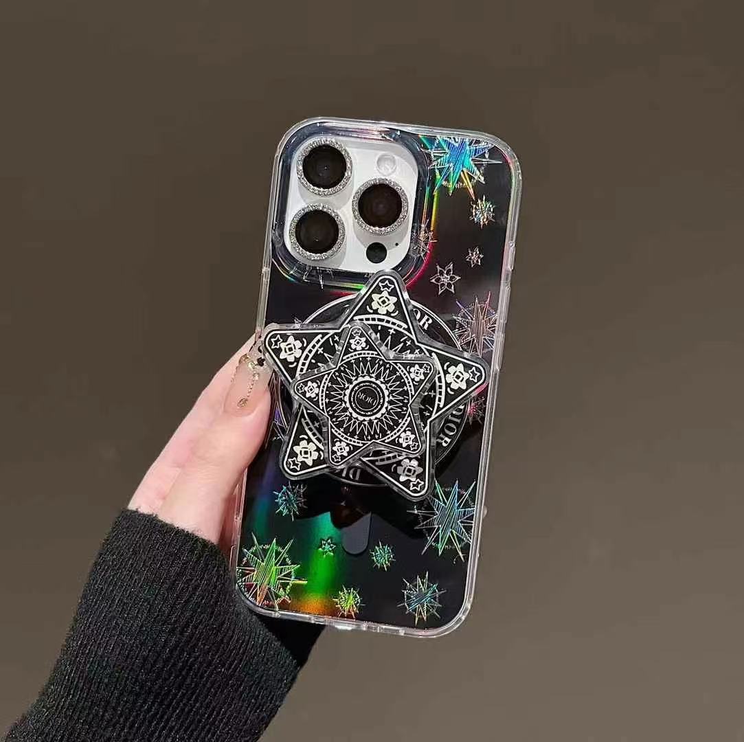 Custodia per telefono con supporto magnetico anti-scolorimento per iPhone
