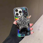 Discoloration Magnetic Bracket Phone Case For iPhone