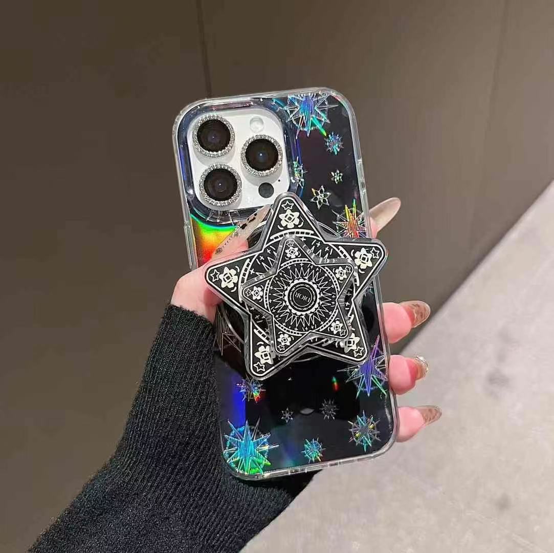 Custodia per telefono con supporto magnetico anti-scolorimento per iPhone