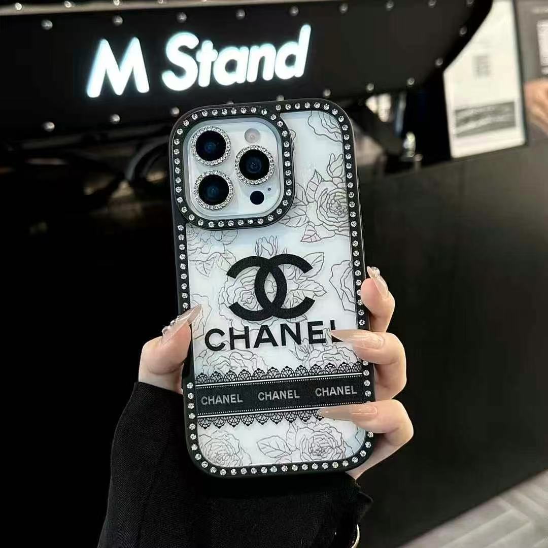 Custodia per telefono in stile trapano nero per iPhone