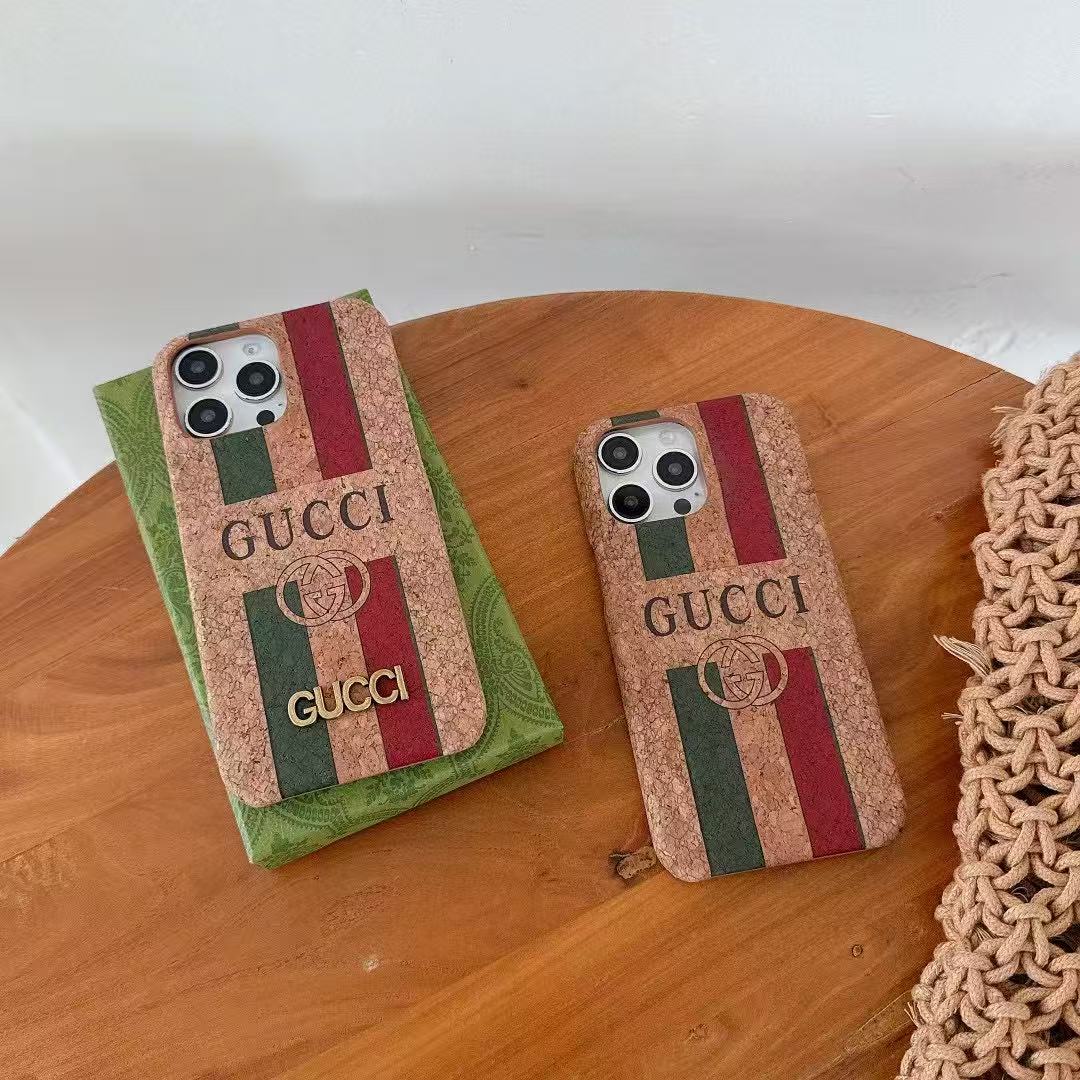 Custodia per telefono con design color legno per iPhone
