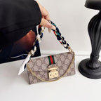 Letter Holster Scarf Chain Wallet Case For Samsung