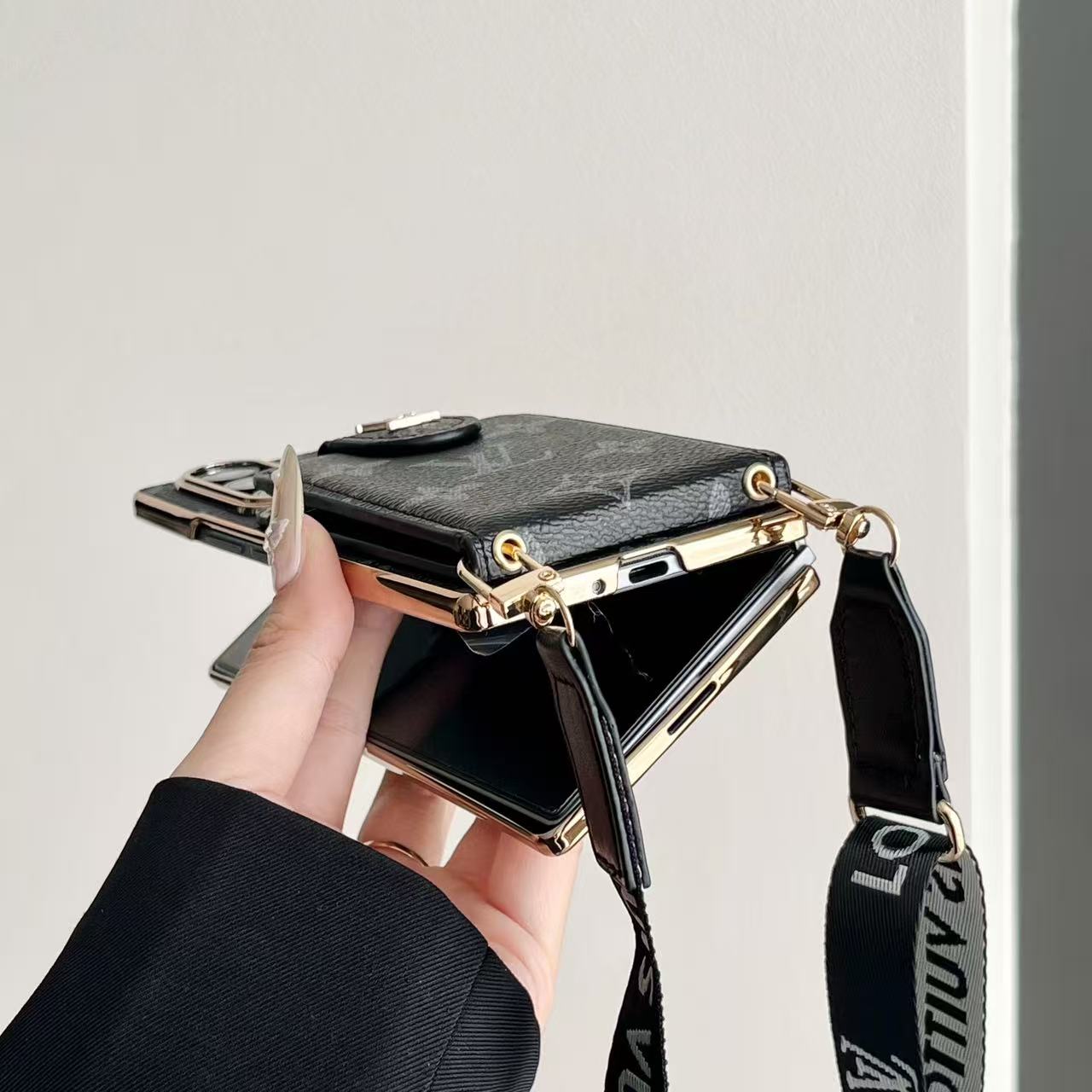 Classic Wallet Strap Galaxy Z Case For Samsung